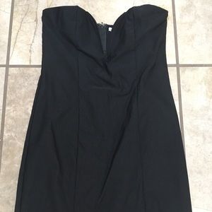 Black low cut dress